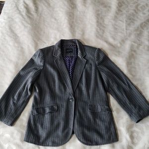 Pinstripe Blazer